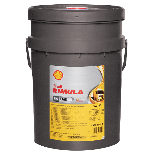 Моторное масло SHELL 5W30 RIMULA R6 LME, 20л (SHELL: SHELL 5W30 RIMULA R6 LME20)